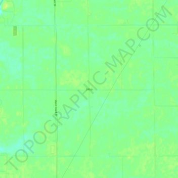 Sitka地形图、海拔、地势