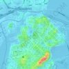 望廈山地形图、海拔、地势