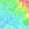 Les Gros地形图、海拔、地势