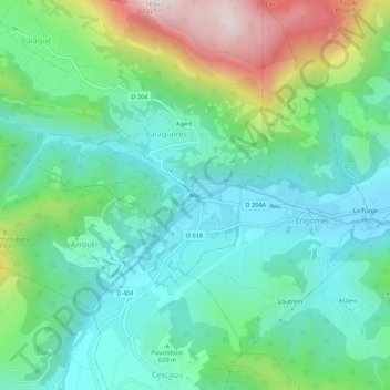 Alas地形图、海拔、地势