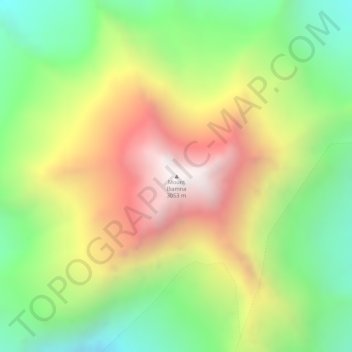 Mount Iliamna地形图、海拔、地势