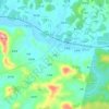 大窠地形图、海拔、地势