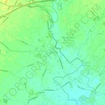 Francenigo地形图、海拔、地势