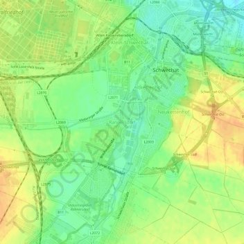 Rannersdorf地形图、海拔、地势
