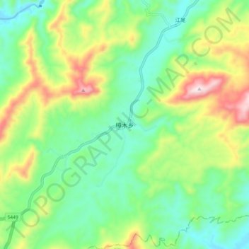 樟木乡地形图、海拔、地势