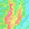 上南勢坑地形图、海拔、地势
