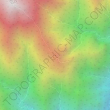 帽子山地形图、海拔、地势