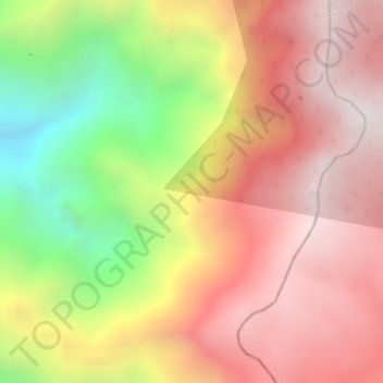 Purace地形图、海拔、地势