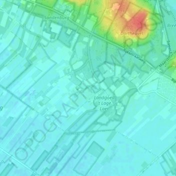 Darthuizen地形图、海拔、地势