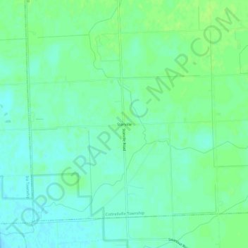 Starville地形图、海拔、地势