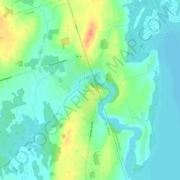 Seagrave地形图、海拔、地势