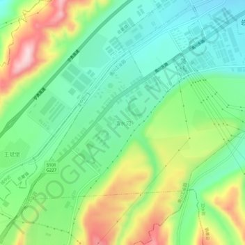 清水河地形图、海拔、地势
