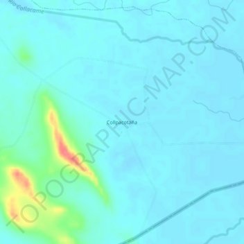 Collpacotaña地形图、海拔、地势