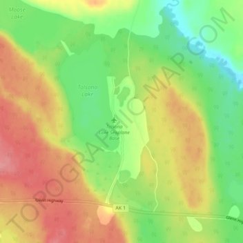 Tolsona地形图、海拔、地势