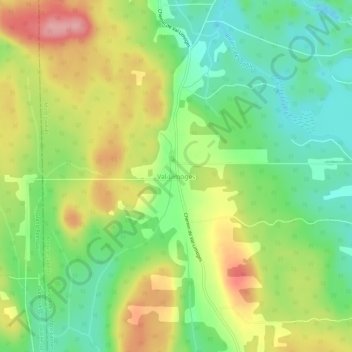 Val-Limoges地形图、海拔、地势