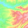 Los Volcanes地形图、海拔、地势