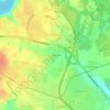 Cameron Hills地形图、海拔、地势