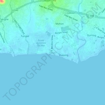 Pooc地形图、海拔、地势