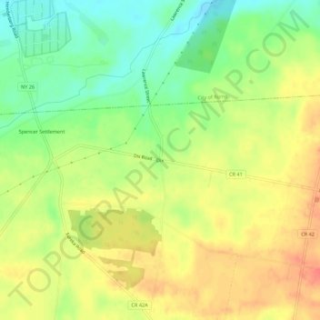 Dix地形图、海拔、地势