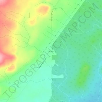 London地形图、海拔、地势