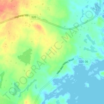 Wesleyville地形图、海拔、地势