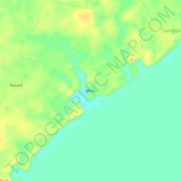 Muia地形图、海拔、地势