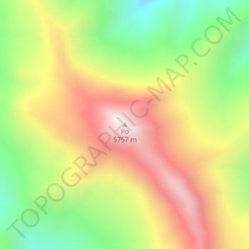 Po地形图、海拔、地势