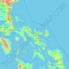 Camarines Sur地形图、海拔、地势