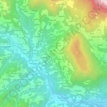 Enna地形图、海拔、地势