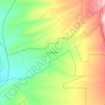 San Cristobal地形图、海拔、地势