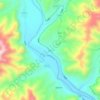 渠村地形图、海拔、地势