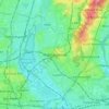 Walthamstow地形图、海拔、地势