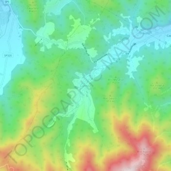 Lurisia地形图、海拔、地势