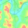 Burrell地形图、海拔、地势