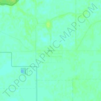 Bearii地形图、海拔、地势