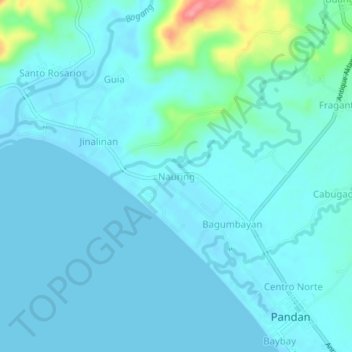 Nauring地形图、海拔、地势