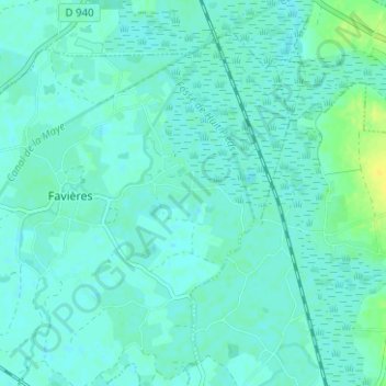 Marais地形图、海拔、地势