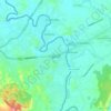 妙瓦底地形图、海拔、地势
