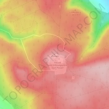Possen地形图、海拔、地势