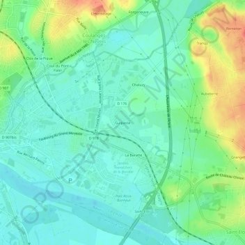 Guipasse地形图、海拔、地势