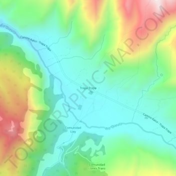 Trapa Trapa地形图、海拔、地势