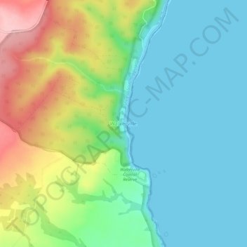 Walkerville地形图、海拔、地势