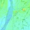 山子腳地形图、海拔、地势