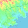 La Crucecita地形图、海拔、地势