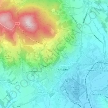 Ring地形图、海拔、地势