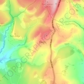 Flash地形图、海拔、地势