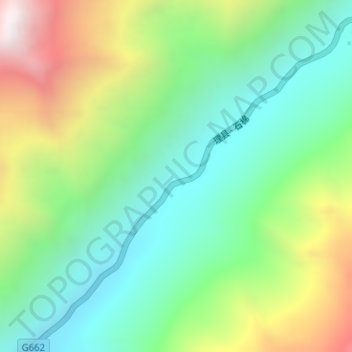 大二普地形图、海拔、地势