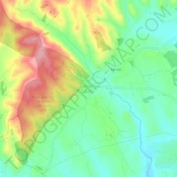 Barão de São João地形图、海拔、地势