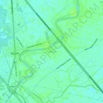 Tabuyuc地形图、海拔、地势