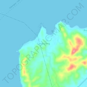 Canduyong地形图、海拔、地势